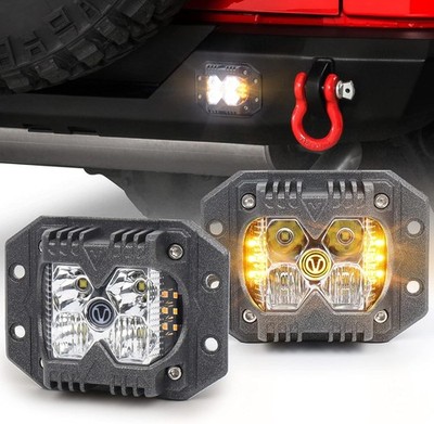 Flush Mount Led Pods, MOVOTOR Waterproof IP68 Reverse Lights with Combo Beam