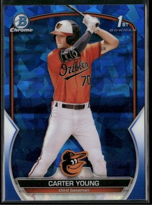 2023 Bowman Chrome Sapphire Edition #BCP-183 Carter Young Prospects