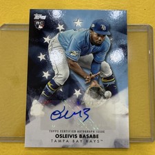 Topps Series 1 2024 Baseball Stars Autographs Osleivis Basabe Auto #BSA-BAS Rays