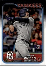 Austin Wells 2024 Topps Update New York Yankees #US325