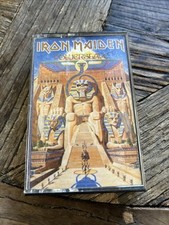 Iron Maiden Powerslave Cassette Tape 1984 Capitol EMI Records Heavy Metal VG