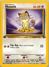 Meowth [1st Edition] #56 Prices | Pokemon Jungle | Pokemon Cards