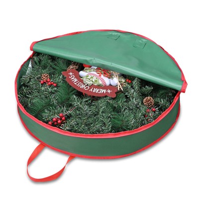 Yescom 30'' Christmas Wreath Storage Bag Garland Holiday Container Decoration
