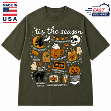 Vintage Halloween Shirt, Retro Spooky Tee, Pumpkin Witch Graphic Top