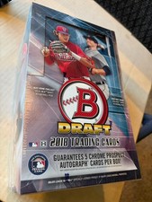 2018 Bowman Draft Super Jumbo Baseball Box - 5 Autographs Per Box