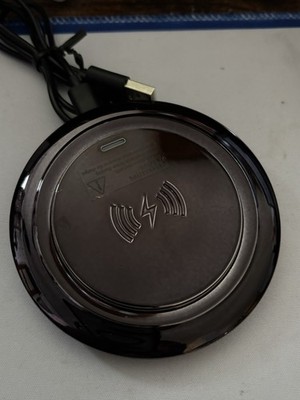 15W Wireless Rapid Charging Pad w/Cable, Compatible With Qi Enabled Smartphones