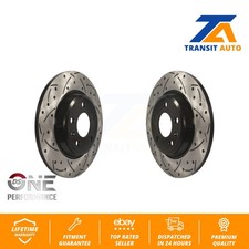 Rear Drill Slot Brake Rotors Pair For Audi Q5 A4 Quattro A5 allroad Sportback A7