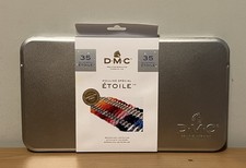 DMC 35pc Mouline Special Etoile in Tin Embroidery Floss Set Made In Italy New