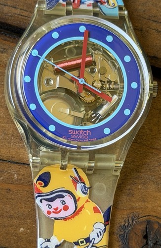 NWT NOS VTG 1993 Swatch "TIN TOY" GK155