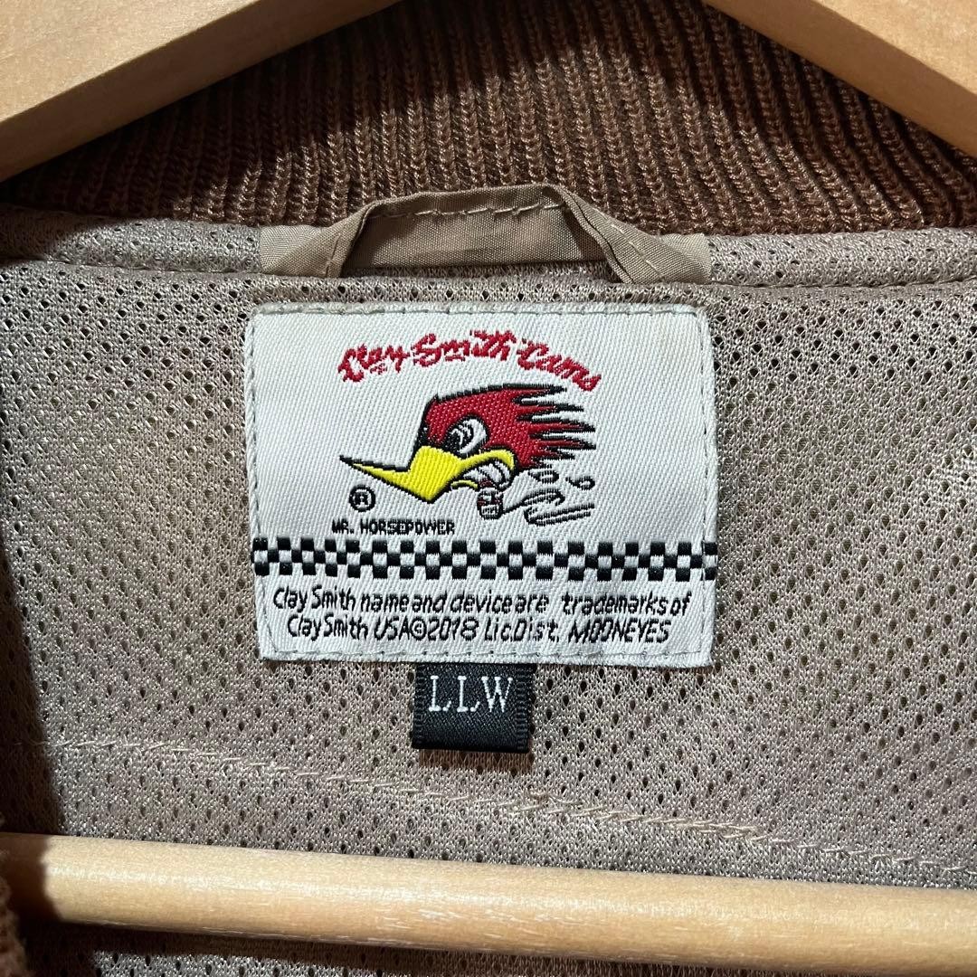 CLAY SMITH CAMS Patch Flight Jacket Beige LLW Siz… - image 8