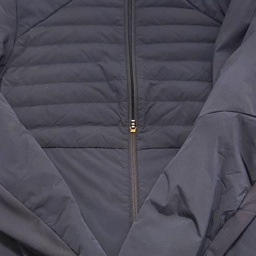 Lululemon Lab Men's Blue Quilted Softshell Down Puffer Full Zip Jacket Size L - product listing photo
