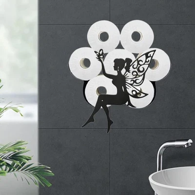 Porte-tissu mur monté en papier de soie mignon rangement de papier pour - Photo 1/4