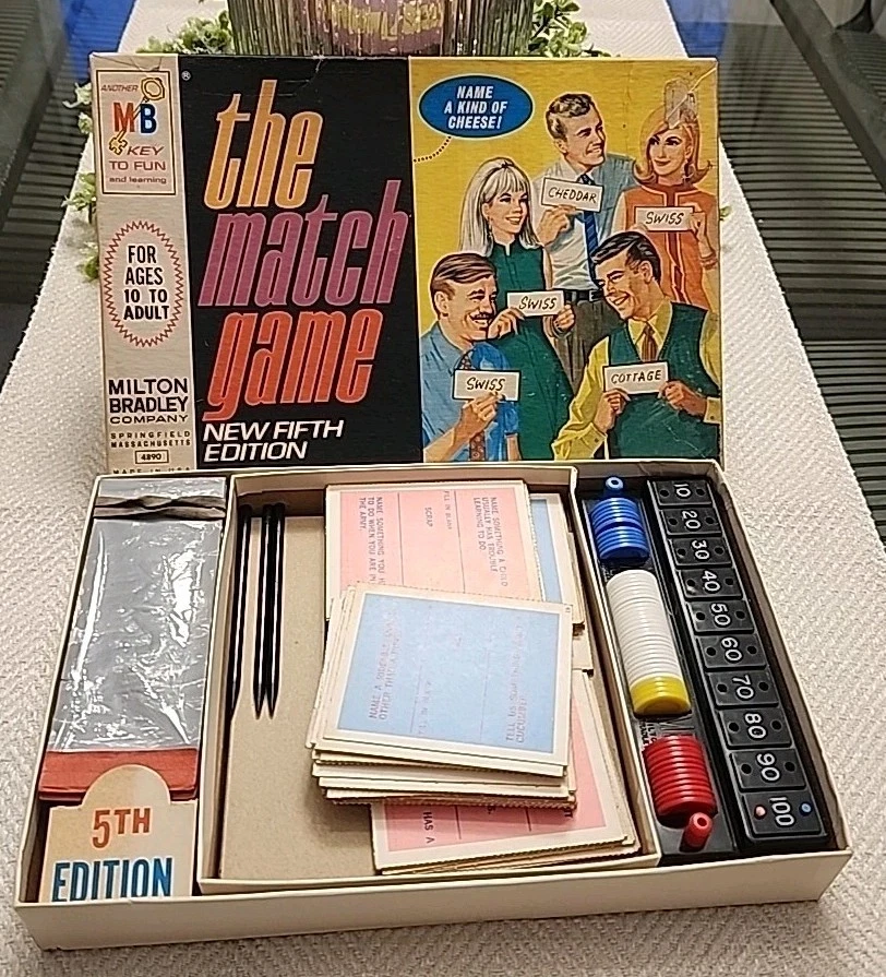 Match Game Indiana Vintage Manufacture Board & Traditional Games