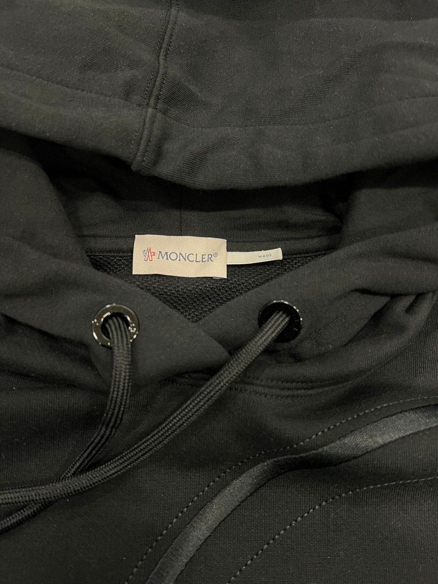 Moncler Brand Embroidered Black Hoodie Small | eBay Moncler Brand Embroidered Black Hoodie Small | eBay