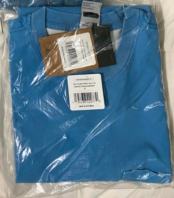 Supreme The North Face Pigment Printed Pocket Tee Turquoise SHIPS SAME DAY