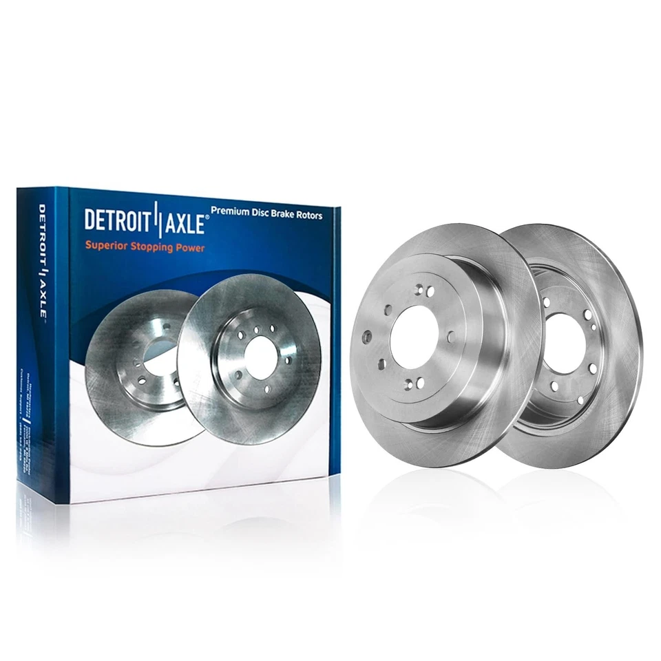 Rotores de freno de disco trasero de 302 mm pastillas de freno de cerámica para Hyundai Tucson Kia Sportage Foto 3 de 4