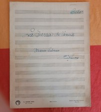 FANTASTIC ERNESTO LECUONA cuba handwritten music CUBAN conga signed Salve rumba