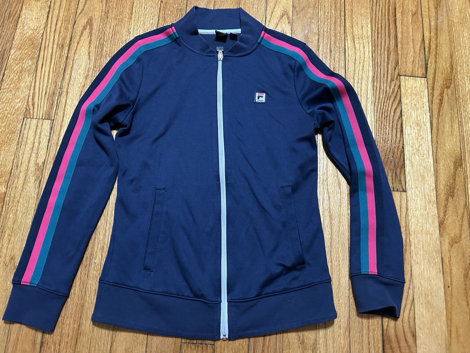 Giacca da pista donna FILA SPORT a righe manica lunga taglia XS