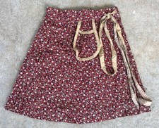 Vintage 1960s/1970s Prairie Mini Skirt Peasant Skirt Size XS Cottage Core