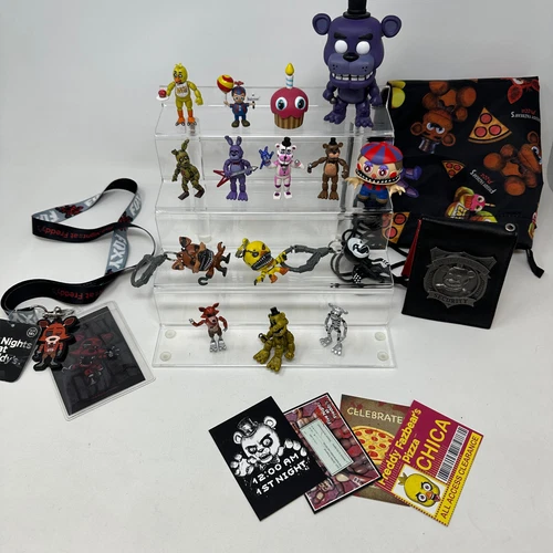 Five Nights At Freddys Action Figure HUGE LOT Mini Figures Wallet Bag Funko Set - Picture 17 of 24