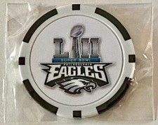 Philadelphia Eagles -Super Bowl Champs - NFL -Clay Poker Chip -Golf Ball Marker