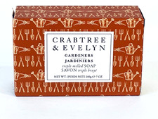CRABTREE  EVELYN GARDENERS TRIPLE MILLED SOAP BAR 7 OZ.