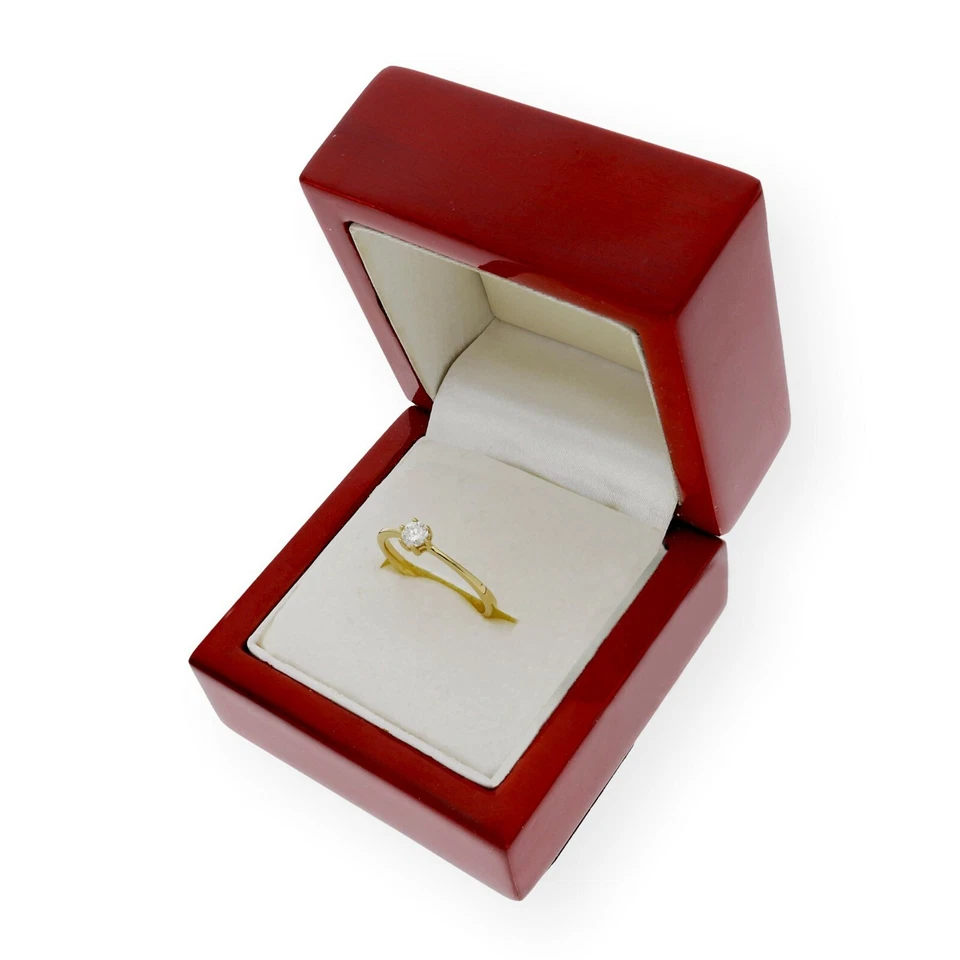 Anillo Diamante Certificado 0,30 ct Oro 18k Complementos de Mujer Joyería Moda - Imagen 2 de 4