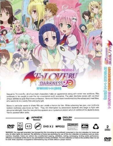 To Love Ru Darkness Complete Collection: Season 3 (Blu-ray 2014) Rare  Uncensored