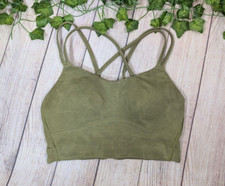 Lululemon Women's Like A Cloud Longline Sports Bra Light Support Green Size 2