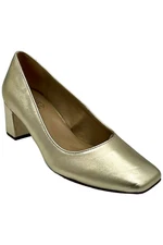 Naturalizer Block Heel Pumps Karina Champagne