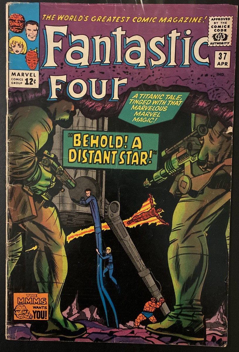 Fantastic Four #37 Marvel Comics 1960's Stan Lee Jack Kirby 12 c