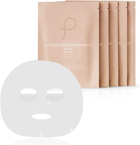 PLuS Choose Skin Aroma Mask Retinol aging care 1 sheet x 5 bags - 第 1/8 張圖片
