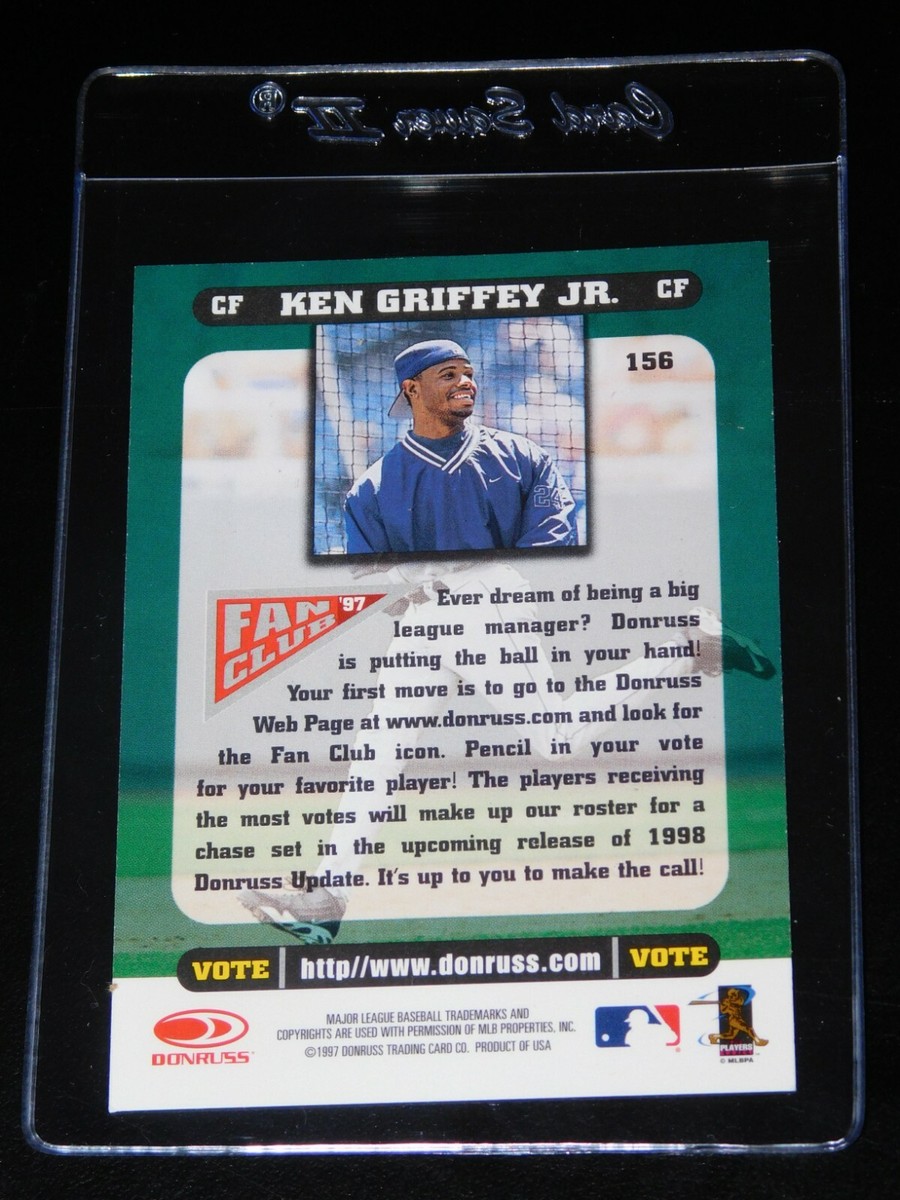 Ken Griffy jr カード 1997 DONRUSS FAN CLUB KEN GRIFFEY JR. CARD #156 (Mint) | eBay