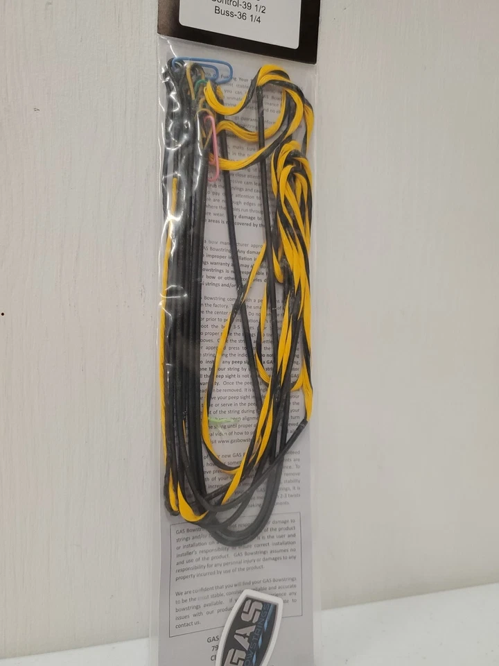 Gas Bowstrings Hoyt Super Tec XT 2000 Yellow/Black String Set - Image 4 of 4