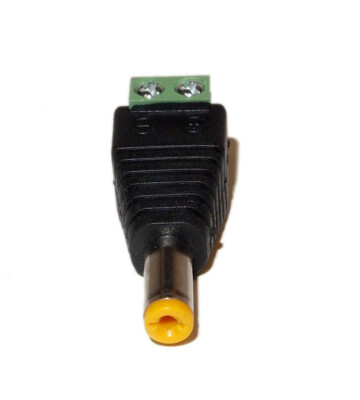 1 Pcs DC Male Power Jack Connector for CCTV Security Camera DVR System