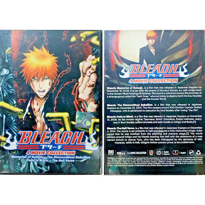 DVD Anime BLEACH 死神 4Movies Complete Collection Set EngDub All Reg Free Shipping