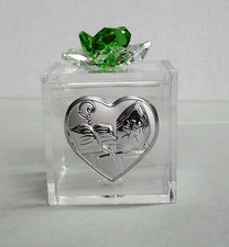 Bomboniere Scatolina con cristallo swarovski Cresima Vari colori