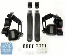 1968-73 Nova 3 Point Retractable Front Seat Belts With Gm Button Sbgm151000