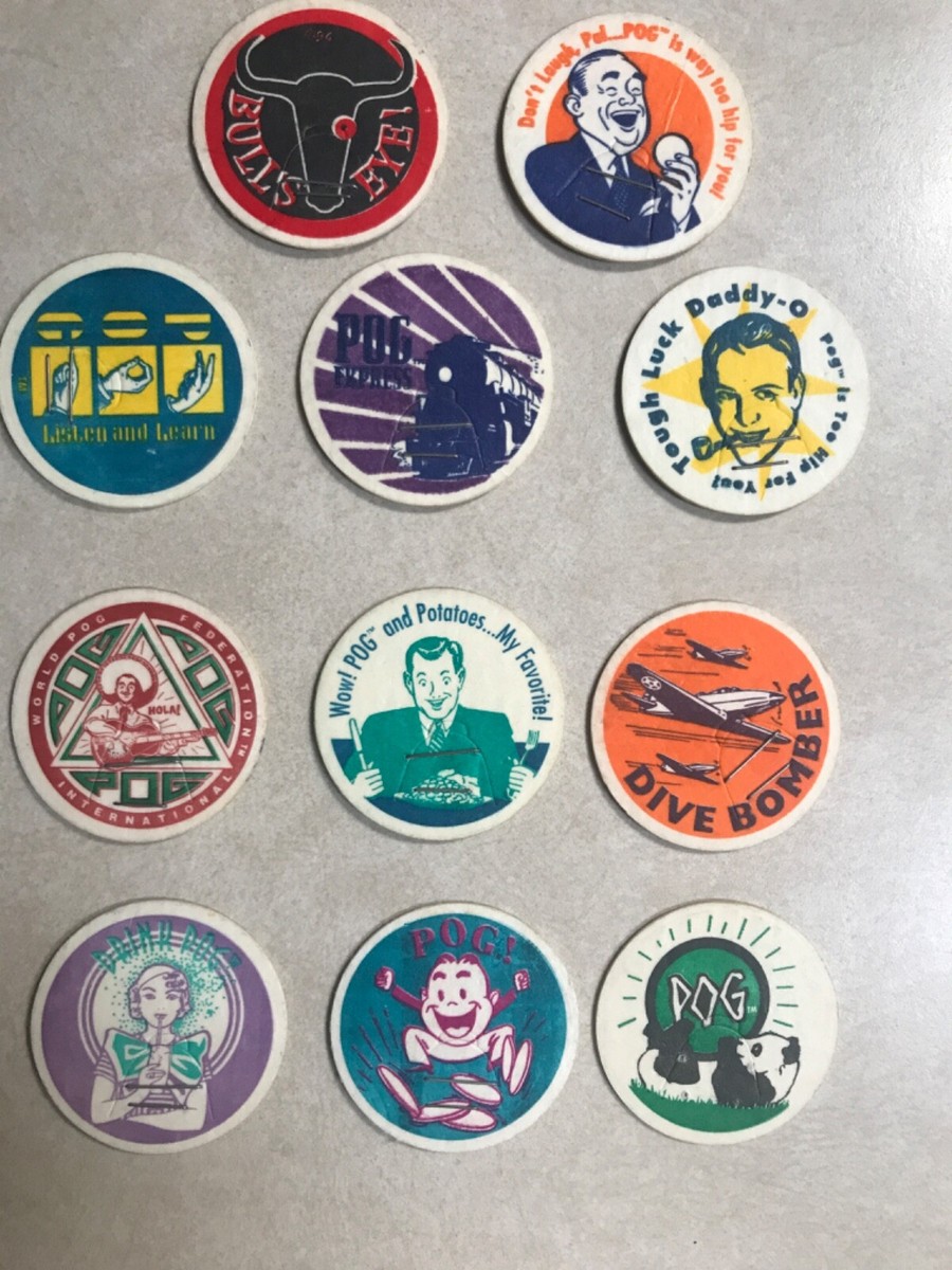 ミルクキャップス　POGS アメコミ　ヴィンテージ　メンコ　ハワイ　ポグス Lot of 32 Vintage Classic Hawaiian Milk Caps from 1993
