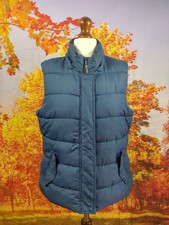 Mantaray Blue Polyester Cotton Acrylic Gilet. Uk Women's Size 14