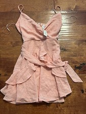 Francesca's Blue Rain Coral Textured Dress Sz XS Boutique NWT $56 Fast Ship