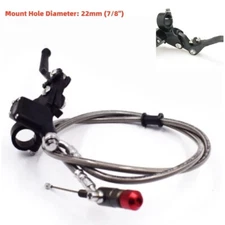 7/8" Aluminum Motorcycle Hydraulic Clutch Brake Pump Master Cylinder Levers kit