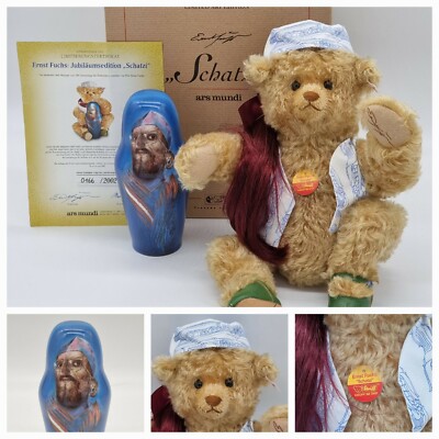 Steiff Teddybär Ernst Fuchs Schatzi Ars Mundi EAN 994609 Zertifikat OVP L.E.D 