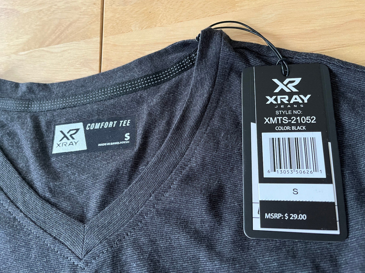 XRAY JEANS Men's Heather Black Comfort Tee Pocket Tshirt - Men's XRAY JEANS Men's Heather Black Comfort Tee Pocket Tshirt - Men's