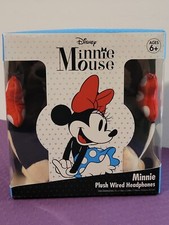Disney  Classic Minnie Mouse Wired Plush Headphones Age 6 