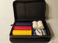Poker Cards and Chips in Zippered Case