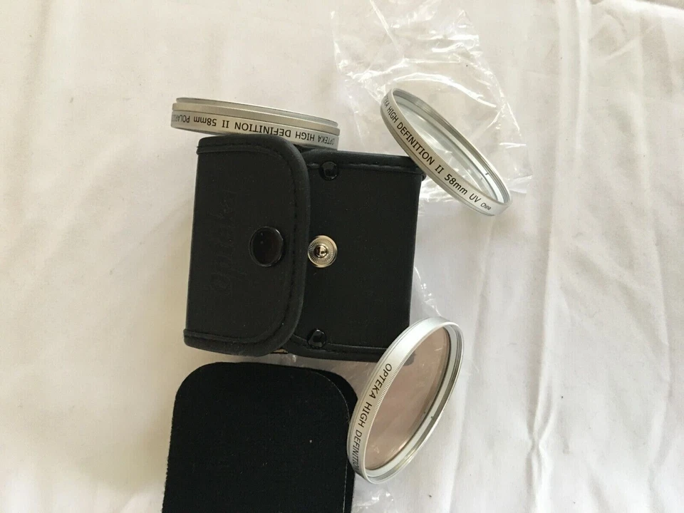 Opteka HD High Definition II 58 mm 3 Piece filter kit FD UV Polarizer NIB - Image 2 of 4