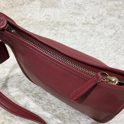 Vintage Coach 9950 Janice Legacy Shoulder Bag Red Leather for