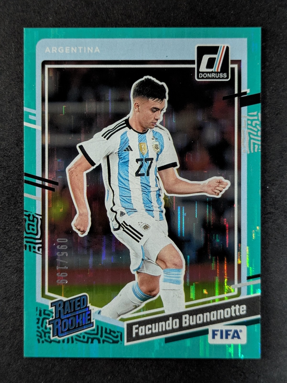 2023-24 Panini Donruss FACUNDO BUONANOTTE 95/199 Rated Rookie RC Teal #193