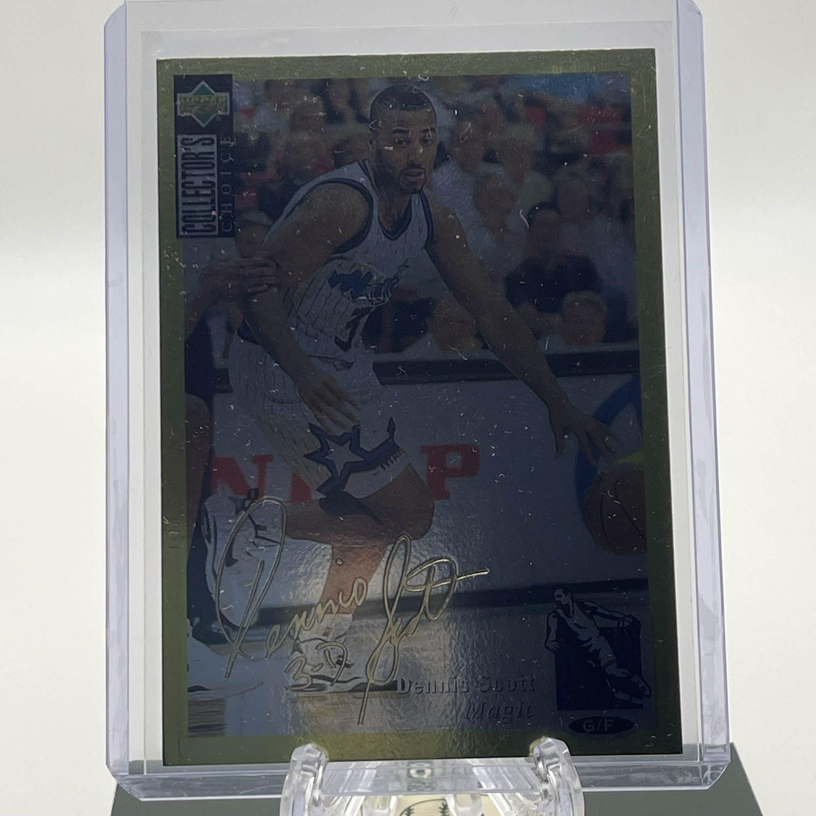 1994-95 Upper Deck Collector's Choice - Dennis Scott #81 Gold Foil Signature